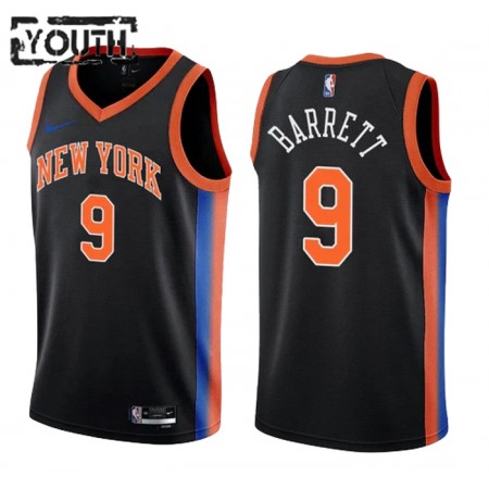 New York Knicks RJ Barrett 9 Nike 2022-23 City Edition Lasten Pelipaidat Swingman